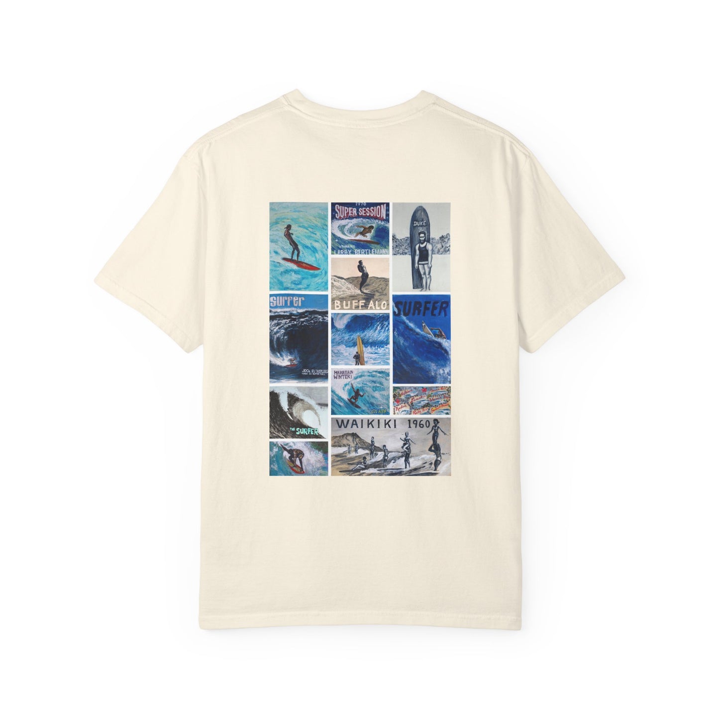 Art Collage Hawaii Surfing Museum Tee