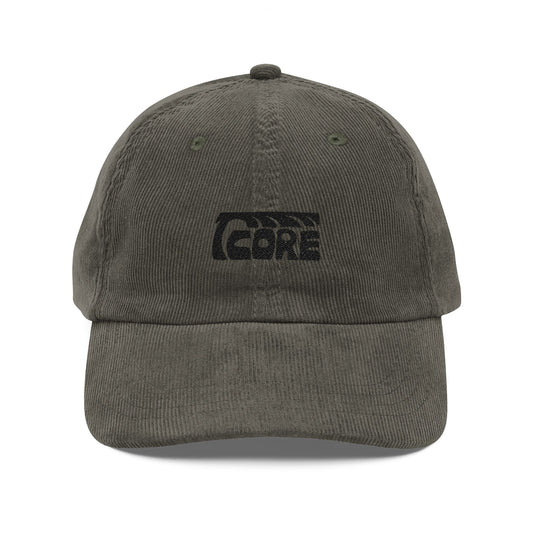 C.O.R.E Corduroy Hat - black logo