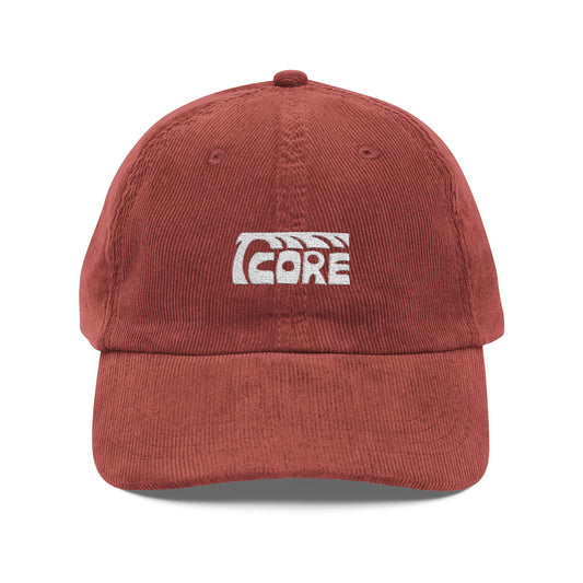 C.O.R.E Corduroy Hat - white logo