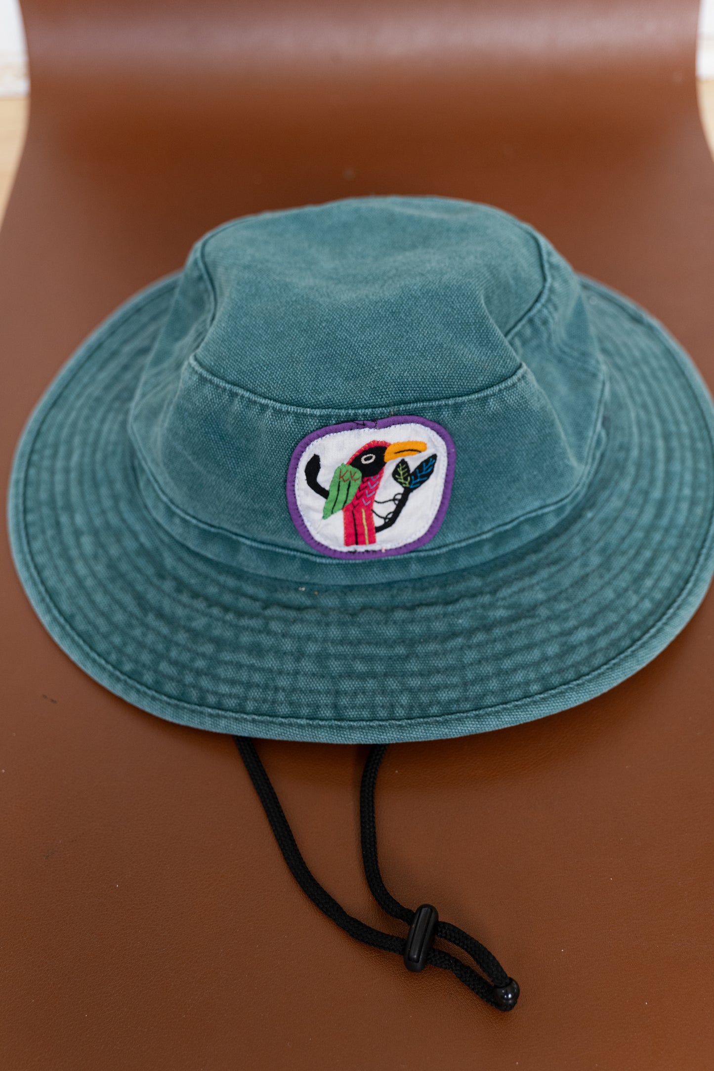 Faded blue hat