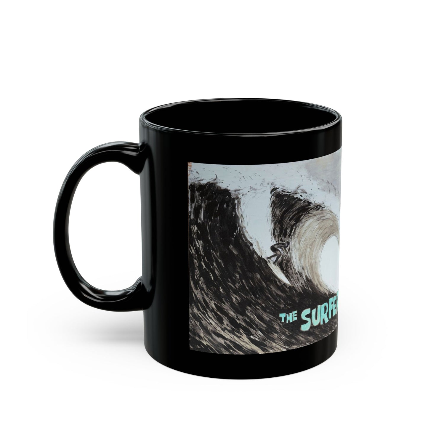 The Surfer Black Mug