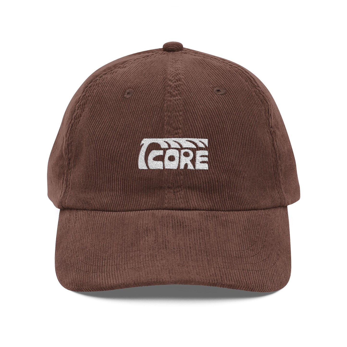 C.O.R.E Corduroy Hat - white logo