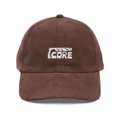 C.O.R.E Corduroy Hat - white logo