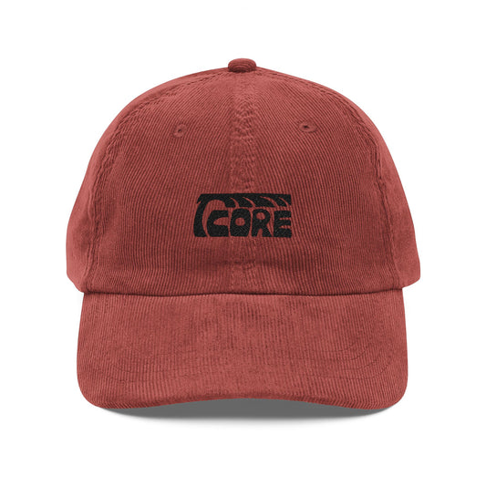 C.O.R.E Corduroy Hat - black logo