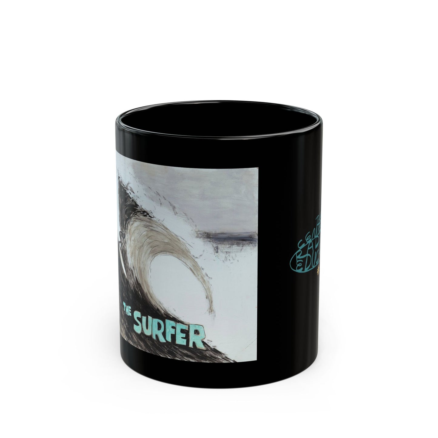 The Surfer Black Mug