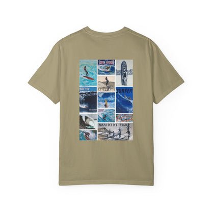 Art Collage Hawaii Surfing Museum Tee