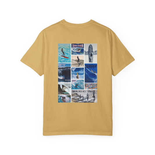 Art Collage Hawaii Surfing Museum Tee