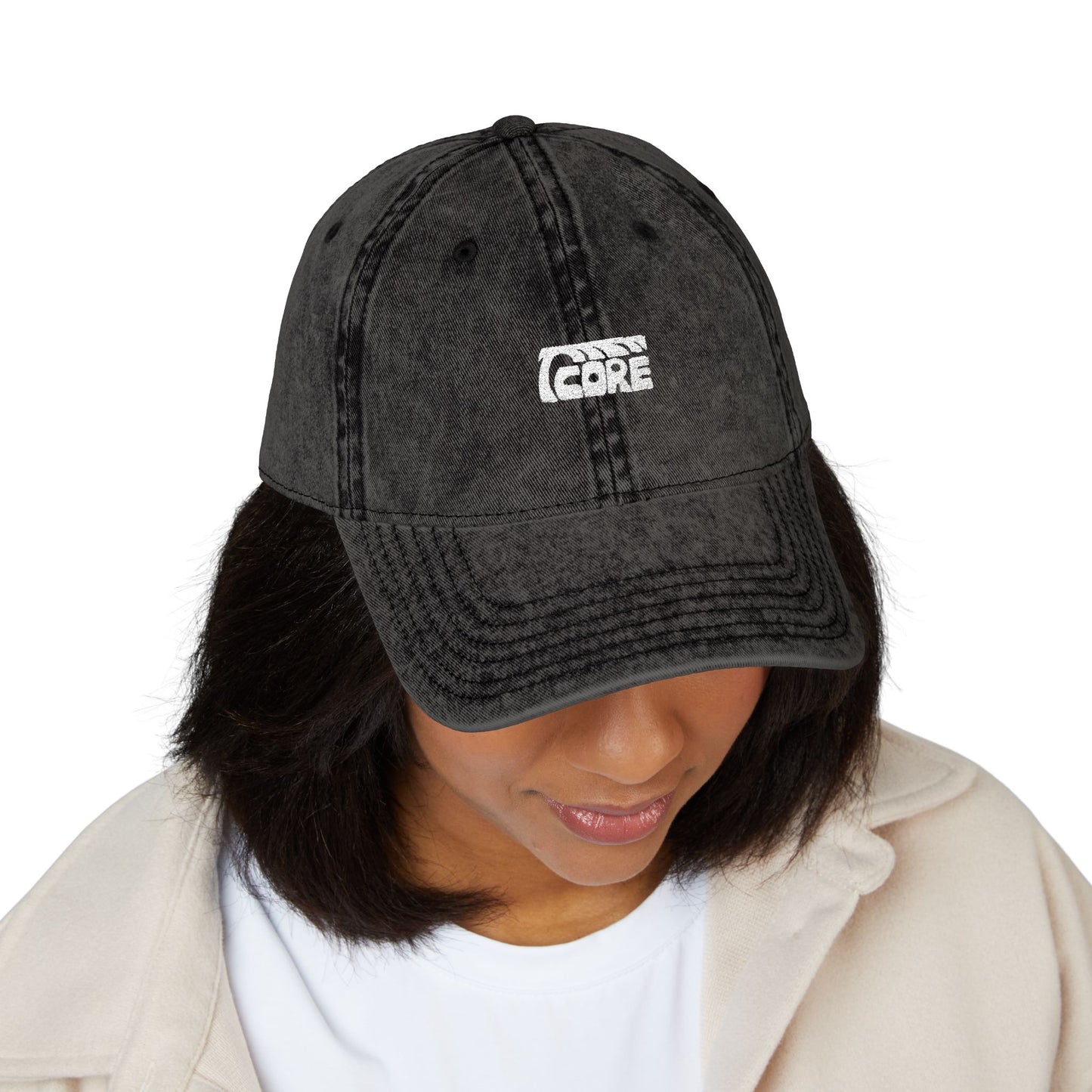 C.O.R.E Vintage Hat - white logo