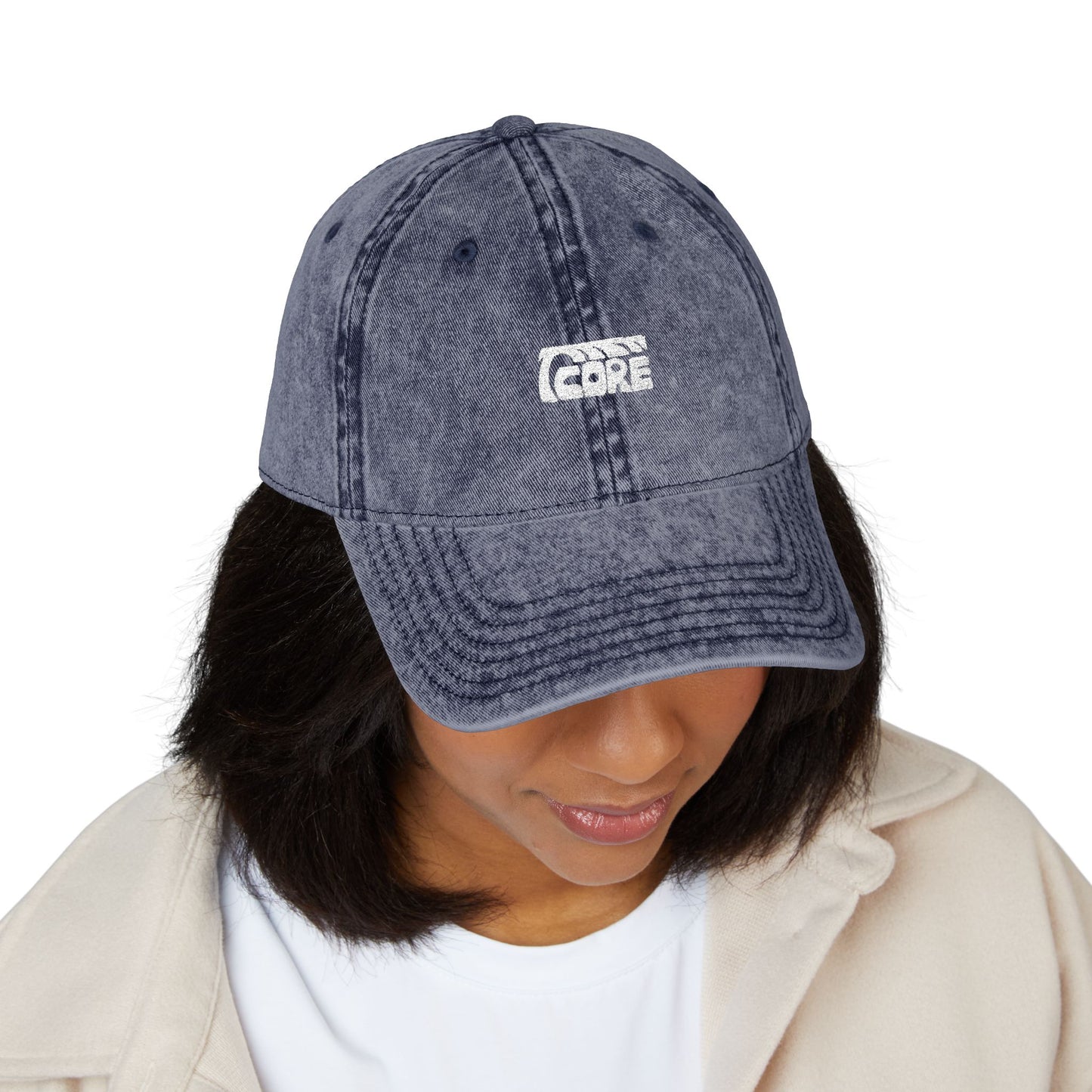 C.O.R.E Vintage Hat - white logo