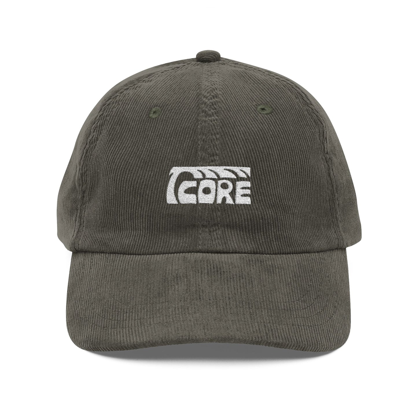 C.O.R.E Corduroy Hat - white logo