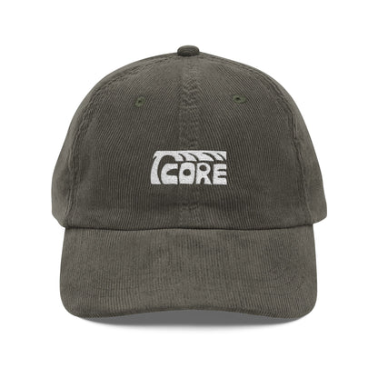 C.O.R.E Corduroy Hat - white logo