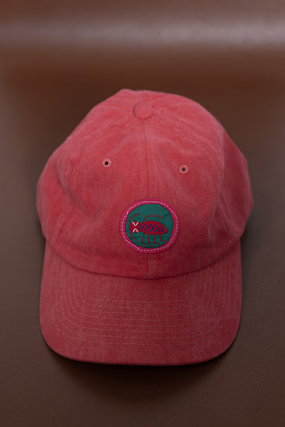 Faded pink hat