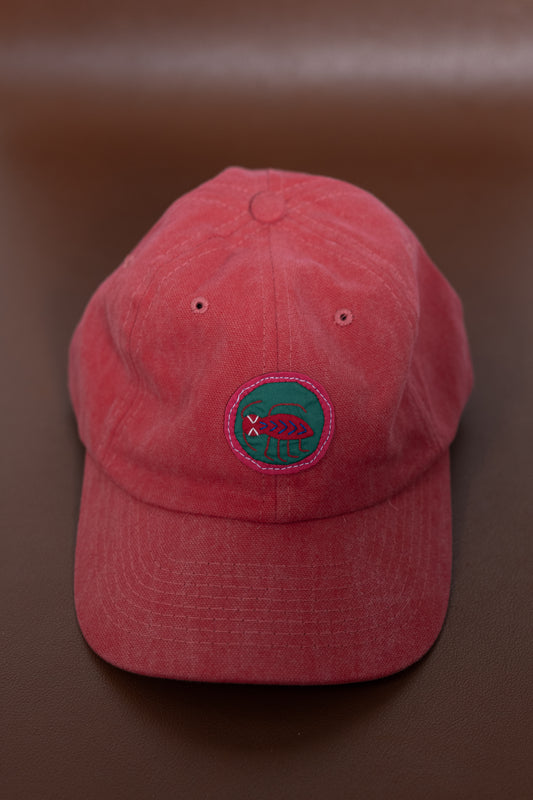 Faded pink hat