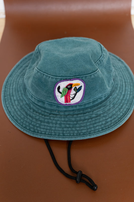 Faded blue hat