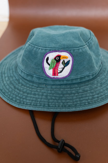 Faded blue hat