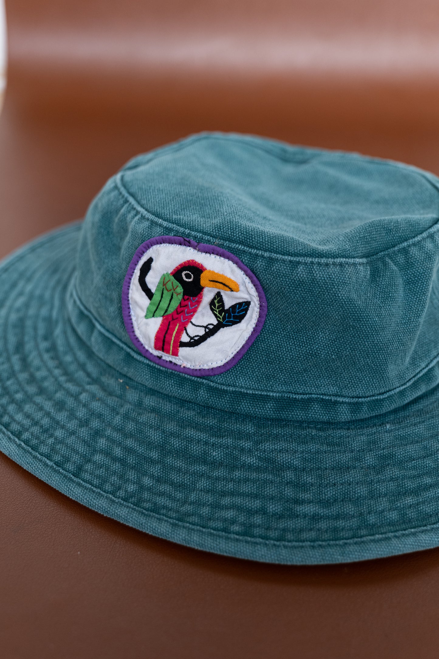 Faded blue hat